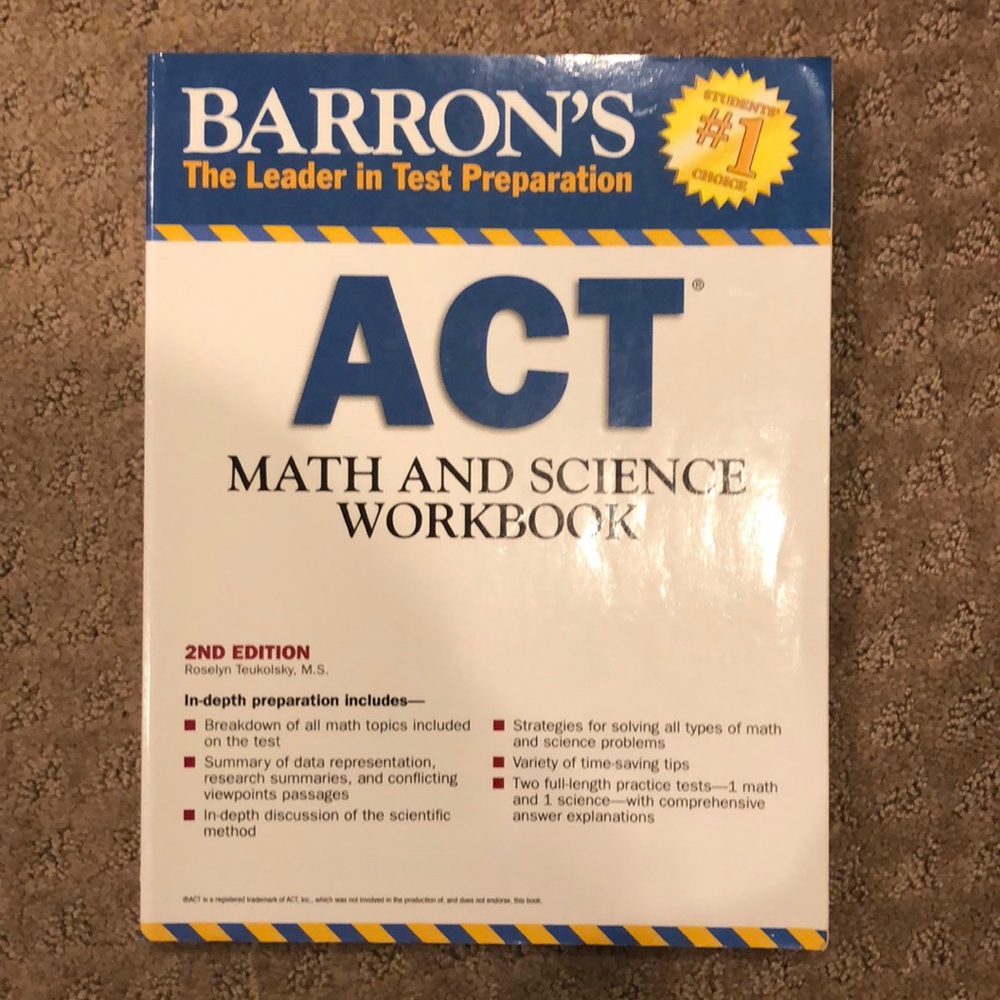 ACT workbook math & science